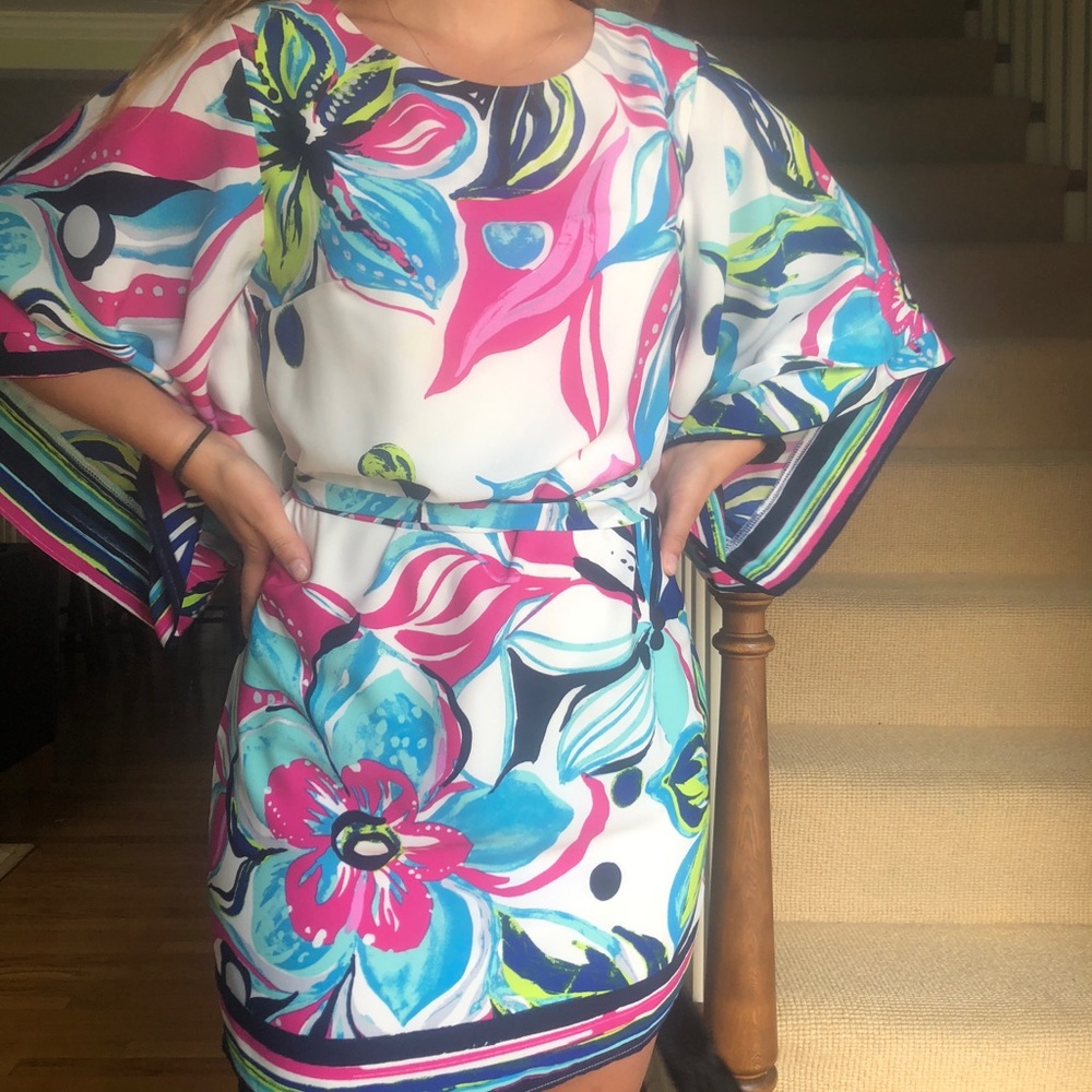 Ark&co printed dress with tie - Small